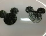 ミッキー＆ミニーのシルエット弁当作り方1写真