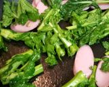 菜の花ペペロン。作り方3写真