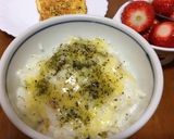 風邪☆リゾット風チーズ入り牛乳粥☆朝食作り方3写真