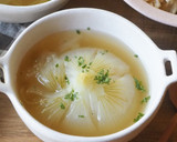まるごと新玉ねぎのトロトロスープ作り方3写真