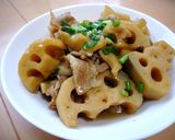 ご飯がすすむ〜♡簡単♪蓮根と豚肉の甘辛煮作り方10写真