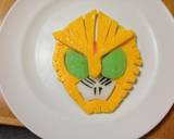 仮面ライダービースト　キャラ弁作り方4写真