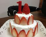 １歳のお誕生日ケーキ作り方7写真