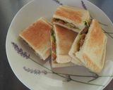 野菜炒めトースト★栄養力アップ★朝食にも作り方4写真