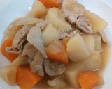 簡単*ほっこり味の田舎の肉じゃが♪作り方4写真