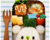 簡単♪白くまくんおにぎり＊キャラ弁作り方5写真