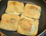 ほうれん草ツナチーズの油揚げ包み焼き作り方3写真