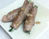 水菜の豚肉巻☆手作り簡単タレ♫作り方4写真