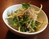 水菜と大根の梅ジャコサラダ作り方3写真