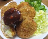 白菜入り！しっかり美味しいメンチカツ☆作り方7写真