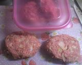 ハンバーグ蒸し焼き＋チーズ＝完食作り方3写真