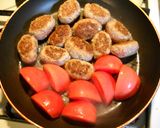 アラブ風の肉団子・ひよこ豆入りソース作り方2写真