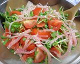 豆苗とトマトのさっぱりサラダ作り方3写真