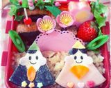 簡単キャラ弁*チーズdeひなまつり☆作り方5写真