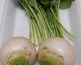 蕪と鶏肉の煮物作り方2写真