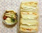 魚肉ソーセージキムチーズトースト作り方5写真