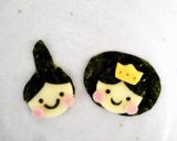 簡単キャラ弁♪ひな祭り♪お雛様＆お内裏様作り方4写真