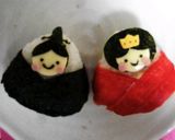 簡単キャラ弁♪ひな祭り♪お雛様＆お内裏様作り方8写真