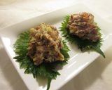 鯵のなめろう(酒かすアレンジ有）作り方4写真