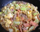 お弁当に鮭と卵の丼作り方4写真