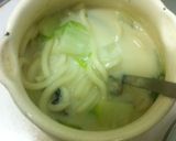 かき鍋風うどん（白味噌、豆乳チーズ）作り方6写真