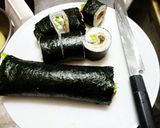 残り物で巻き寿司☆作り方1写真