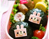 お魚ソーセージdeうさぎちゃん＊キャラ弁作り方5写真