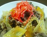 たっぷり野菜★うちの牛丼作り方6写真