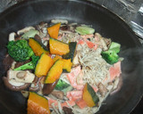 牡蠣とサーモンときのこのクリームパスタ♡作り方11写真