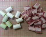 絶品＊豚バラブロックと長ネギの旨ダレ焼き作り方1写真