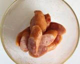 わさび菜・三つ葉・人参・ウィンナーサラダ作り方5写真