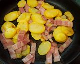 子供◎おつまみ◎ベーコン馬鈴薯の大蒜炒め作り方6写真
