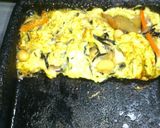 残ったひじき煮付けで美味しい♪厚焼き玉子作り方2写真