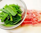 豆腐入り◆あったかニラ豚◆味噌味作り方2写真