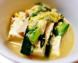 豆腐入り◆あったかニラ豚◆味噌味作り方9写真