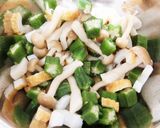 【冷蔵庫掃除】オクラとしめじの梅昆布和え作り方3写真