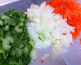 野菜たっぷりの☆和風ミートソースパスタ♫作り方1写真