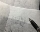 ♡キャラチョコ♡細い線の書き方♡作り方1写真