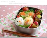 ひな祭りキャラ弁*ヒナ稲荷寿司作り方4写真