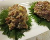酒の肴に☆鯵のなめろう♪作り方9写真