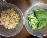 アサリとニラで卵とじ☆つゆだくにして丼♡作り方1写真