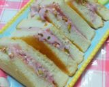 クリームチーズとラズベリー トースト作り方3写真