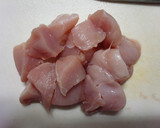鶏むね肉とほうれん草の炒め物作り方1写真