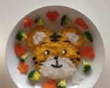 しまじろう誕生日プレート☆卵不使用☆作り方5写真