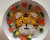 しまじろう誕生日プレート☆卵不使用☆作り方6写真