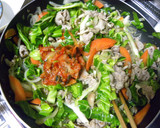 キムチで旨みアップ☆肉野菜炒め作り方6写真
