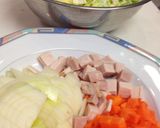 カップスープを使った　野菜たっぷりスープ作り方1写真