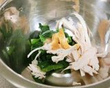 【冷蔵庫掃除】ニラと蒸し鶏の酢味噌和え作り方2写真