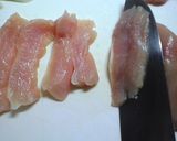 鶏むね肉のクワ焼き丼 (ノンオイル）作り方1写真