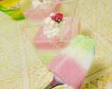 雛祭りに♪電子レンジで簡単☆三色牛乳かん作り方6写真